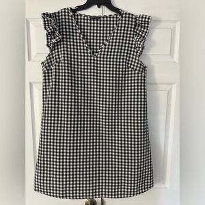 Black and white Gingham Dress
A-Line